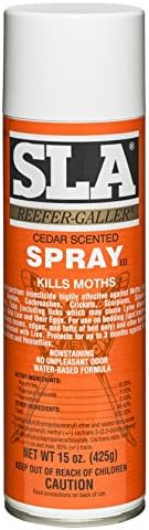 Reefer Galler SLA Cedar Scented Spray - 15 oz - Pack of 3 | Kills on Contact: Moths, Bedbugs, Ants, Lice, Beetles, Cockroaches, Crickets, Scorpions