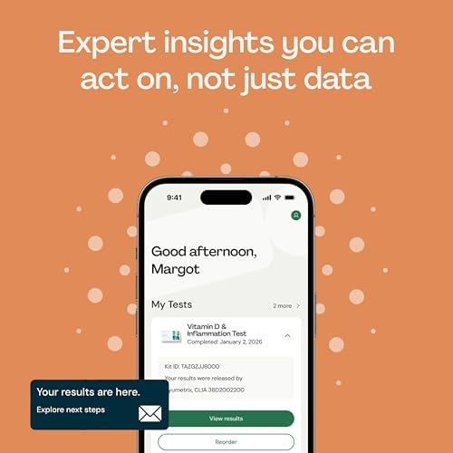 Everlywell At-Home Vitamin D and Inflammation Test Collection Kit for Women and Men, with Accurate Results from a CLIA-Certified Lab Within Days