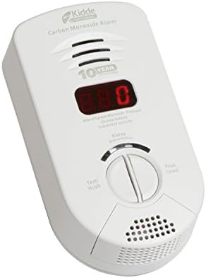 Kidde Carbon Monoxide Detector, Plug In Wall with 10-Year Battery Backup, Digital LED Display, Voice Alerts, Test-Hush Button, 3rd Edition