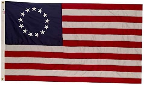 Annin Flagmakers Betsy Ross American Flag - 60 x 36 Inch (Model 315335) | All-Weather Nylon SolarGuard Nyl-Glo, 100% MADE in USA