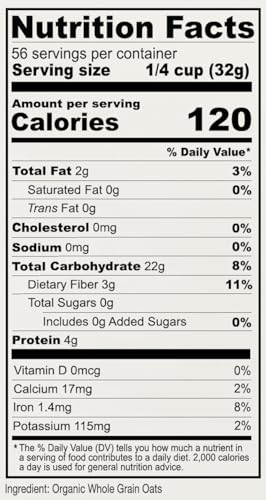 Anthony's Organic Whole Grain Oat Flour, 4 lb, Gluten Free, Non GMO, Non Irradiated, Finely Ground, Vegan