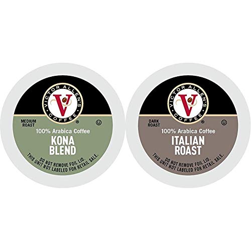 Victor Allen's Coffee Hawaiian and Italian Blend K-Cup Pods, 80 Count