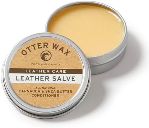 Leather Salve | Leather Cleaner & Conditioner | All-Natural Balm for Furniture, Boots, Jackets, Shoes & Bag