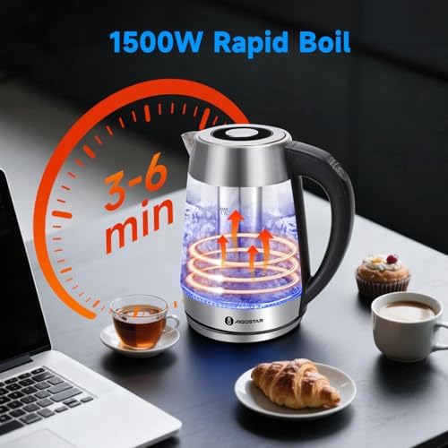 Aigostar Electric Kettle with Temperature Control and Tea Infuser