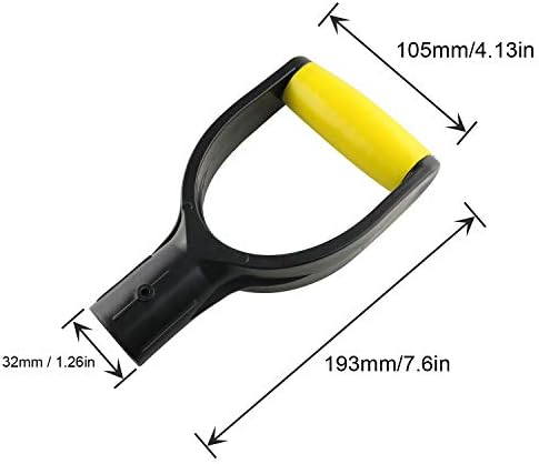 32mm Inner Diameter Plastic Spade Handle Shovel D Grip Handle Good Hand Protect Garden Accessories for Snow Shovel Digging Raking Tools
