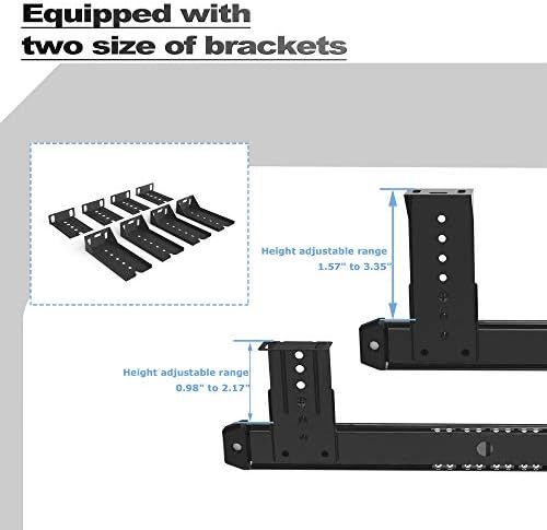 FRMSAET Heavy Duty Metal 14 inches Drawer Slides Cabinet Hardware - Black