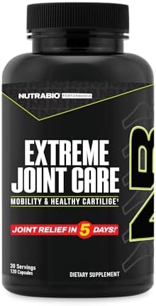 NutraBio Extreme Joint Care - Joint Support Supplement - Joint Health Supplement, Supports Joints, Mobility, and Cartilage - 120 Capsules