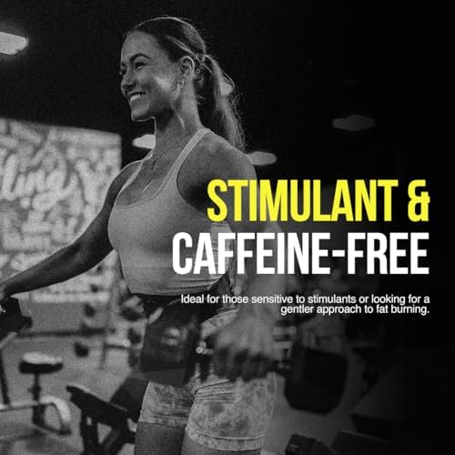 Iron Brothers Stimulant Free Fat Burner | Non Stim Thermogenic Metabolism Booster for Weight Loss | Caffeine Free Diet Pills with Acetyl L-Carnitine