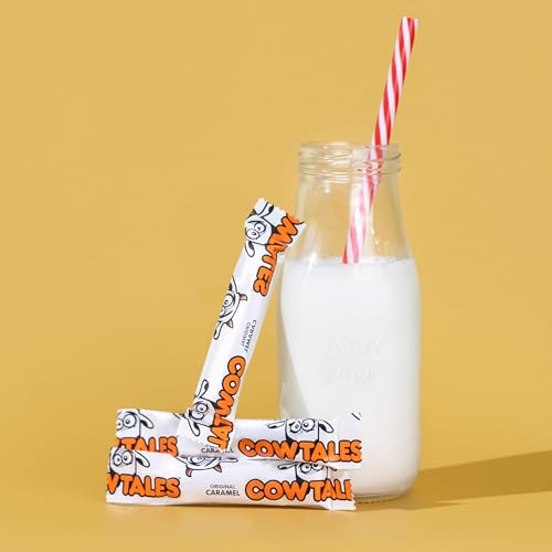 Goetze's Candy Vanilla Cow Tales Minis, 1 lb Bag | Original Chewy Caramel & Vanilla Cream Filling, Delicious Treats Fresh from the Factory
