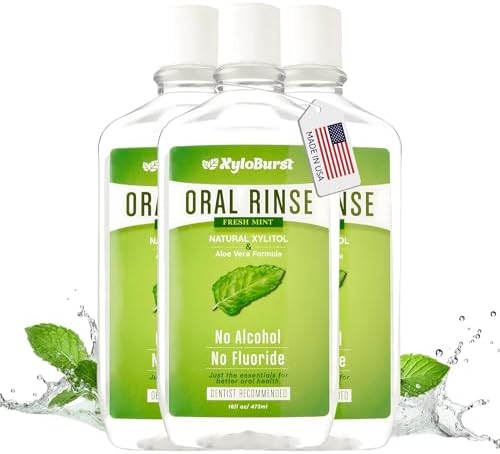 Xyloburst Oral Rinse Mouthwash - Natural Xylitol Mouthwash | Fluoride Free Mouth Wash | Alcohol Free Mouth Wash | Fresh Mint Mouth Rinse | SLS Free