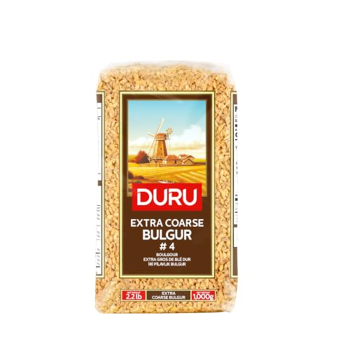 Duru Fine Bulgur, 35.2oz (1000g), Wheat Berries, 100% Natural and Certificated, High Fiber and Protein, Non-GMO, Great for Vegan Recipes, Better than Rice