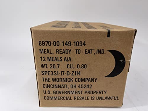 Ultimate US Military MRE Case, 08/2018+ Inspection, Case B | MRE Case Genuine Issue – US Military Surplus MRE Case B, Inspection Date 08/2018 or Newer
