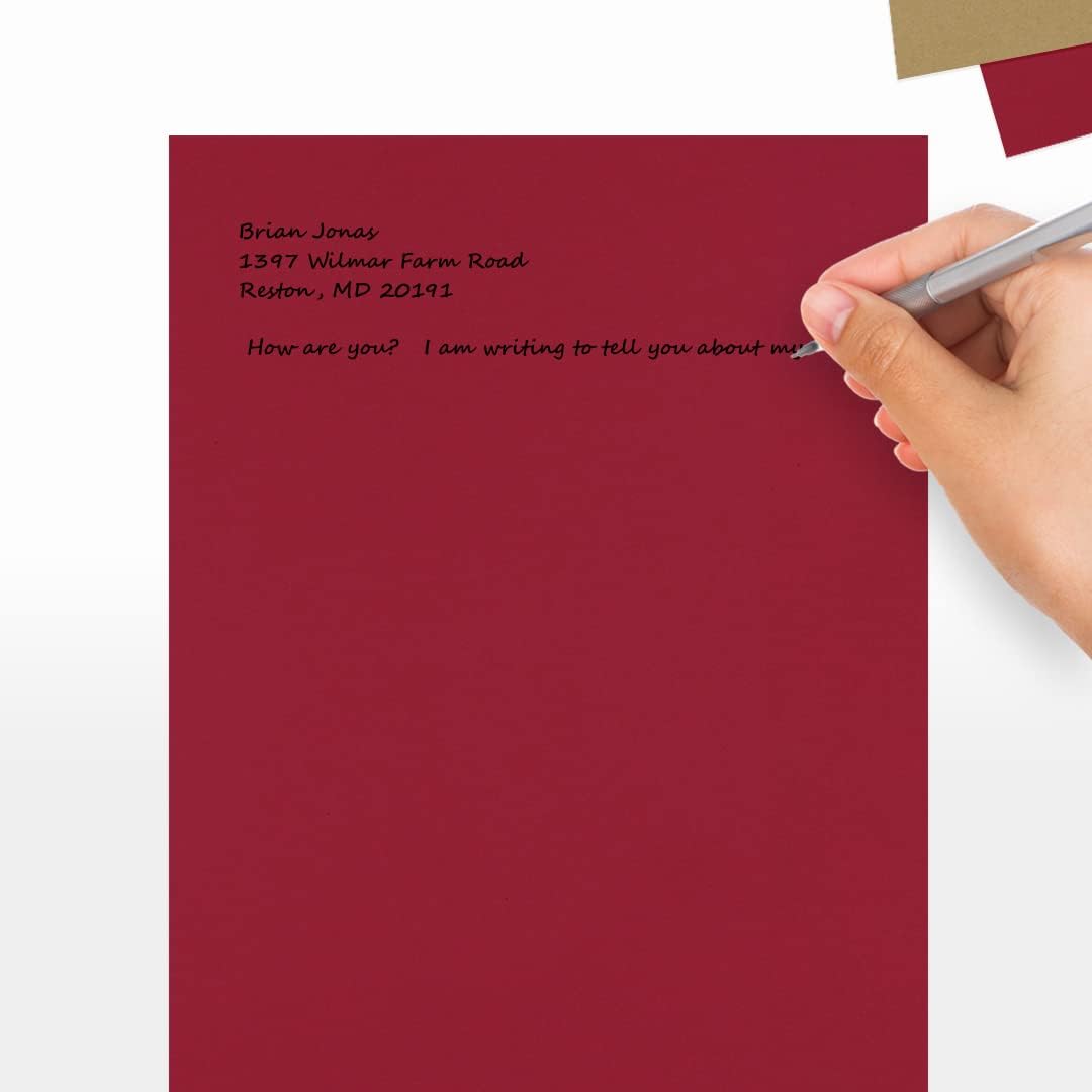 LUXPaper 8.5" x 11" Paper | Letter Size | White | 80lb. Text | 100% Recycled | 50 Qty