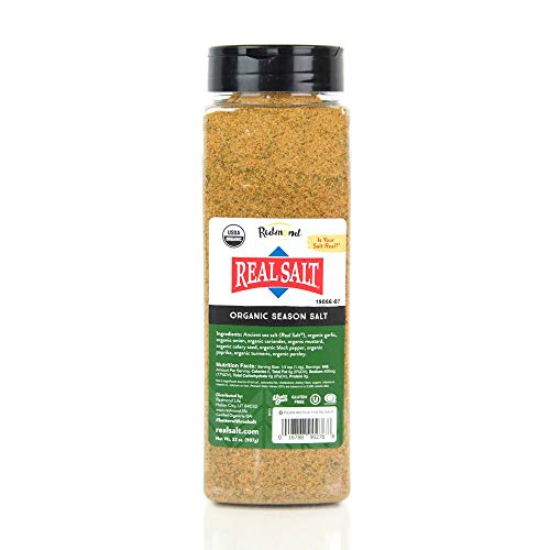 Redmond - Real Salt Seasoning, Natural Unrefined Gluten Free 8.25 Ounce