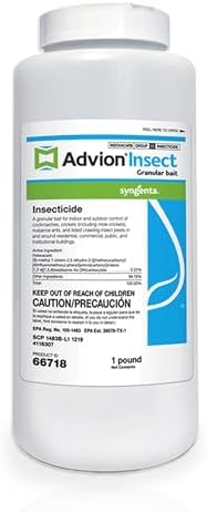 Advion Insect Granular Bait, 1-lb. Shaker Bottle, Effective Insect Granular Bait, Formulated with 0.22% Indoxacarb, Outdoor Use