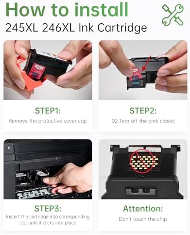 LEMERO 245XL Ink Cartridge Replacement for Canon 245XL 246XL Combo Pack