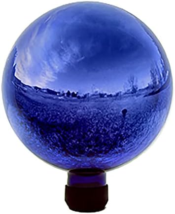 Echo Valley 8100 10-Inch Glass Gazing Globe, Mirror Finish, Blue