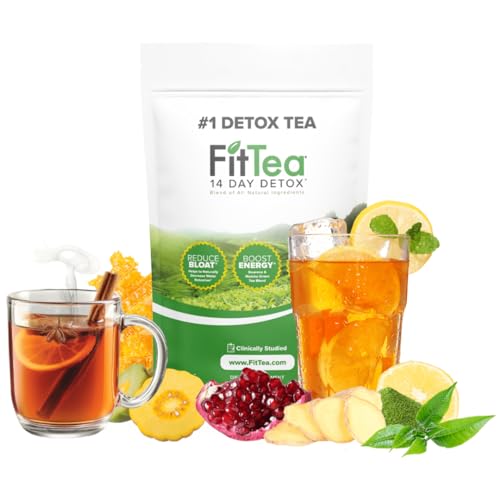 FitTea The Original 14 Day Detox Tea for Weight Loss and Belly Fat - Detox Cleanse Weight Loss Tea for Women and Men - Clinically Tested Slim Tea
