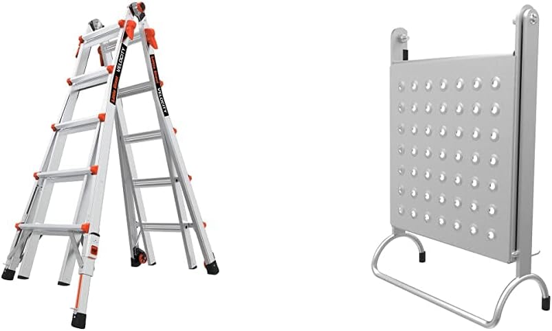 Little Giant Velocity, Aluminum Ladder, 14 ft Reach, 15413-001 | Telescoping Multi-Position Ladder with Extension, A-Frame, 90-Degree & Trestle Modes, 300 lbs. Rating