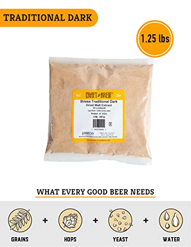 Craft a Brew - Dry Malt Extract for Brew Kit -5 Pounds Bavarian Wheat - All Purpose Base Extract - For Any Beer Style - Effective Fermentation