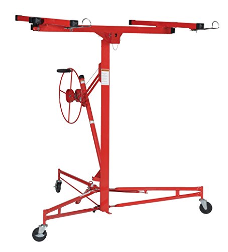 Vestil DPH-X-11 Steel Deluxe Drywall and Panel Hoist 49 in. x 121 in. x 137 in. 150 Lb. Capacity Red