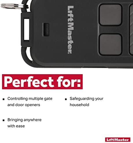 LiftMaster 890MAX Security+ 3-Button Mini Remote Garage Door Opener Control - Include 3-Volt Battery
