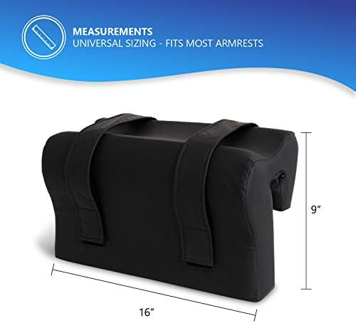 NYOrtho Deluxe Lateral Arm Rest Support Cushion for Wheel Chair - Foam-Filled Armrest Pad for the Correction of Lateral Leaning - Water-Resistant