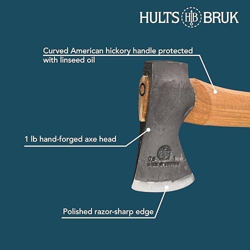 840702 Hultan Hatchet - 1 lb Head, 16" Handle