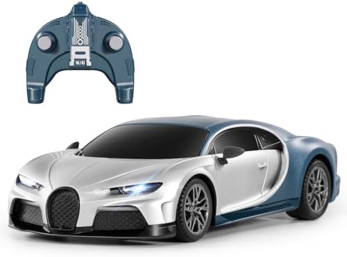MIEBELY Licensed Bugatti Divo 1:24 Model RC Race Car for Kids Adults | Officially licensed;2.4GHz control; LED headlights;3.7V battery;sturdy ABS;indoor/outdoor play;gift for boys & collectors