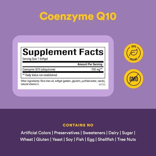 Natural Factors Coenzyme Q10 - Antioxidant Support Supplement Supports Cellular Energy Production - Better Absorption Aids Healthy Heart Function