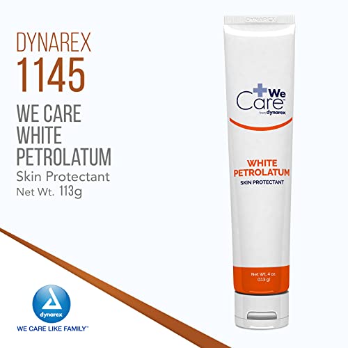 Dynarex 45 White Petroleum Flip Top Tube, Each 4 Ounce 1 Count