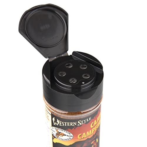 Hi Mountain | CAJUN CAMPFIRE SEASONING | Cajun Blend | 2.25 Oz | Bold Cajun seasoning for steak, shrimp, seafood, chicken and vegetables with smoky campfire-inspired flavor