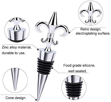 3 Pcs Wine Stopper Vacuum Pump Kits Silicone Wine Bottle Stopper With Built-in Vacuum Wine Saver Pump Keep Wine Fresh Sealing