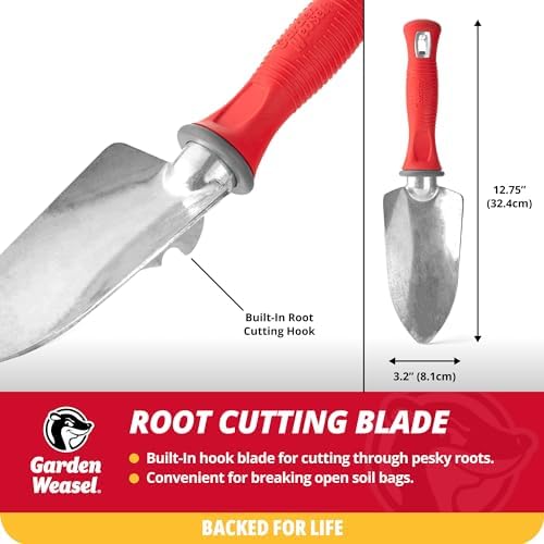 Garden Weasel Multi-Use Transplanter Trowel for Digging Planting Weeding