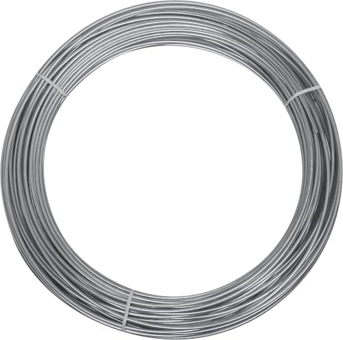 National Hardware Wire Mesh, 12 Gauge x 100 ft Roll, Galvanized Steel | Rust-Resistant Fencing Wire for Chicken Coops, Garden Beds, Animal Pens and Crafts; 300 lb Load Limit