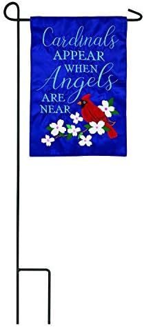 Cardinals Appear Garden Applique Flag - 13 x 1 x 18 Inches