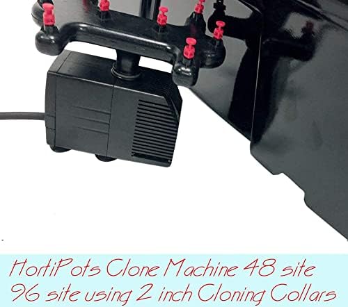HORTIPOTS Aeroponic Clone Machine 48 Site for Plant Cuttings Propagation Using 2 in Neoprene Inserts
