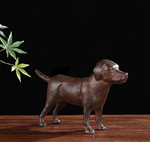 BRASSTAR Cast Iron Labrador Dog Statue Indoor Outdoor Decor