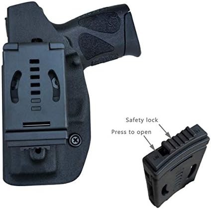 Taurus G2C Holster OWB Kydex Holster Custom Fit: Taurus G2C 9mm & Millennium PT111 G2 / PT140 Pistol - Outside Waistband Carry 1.5-2 Inch Belt Clip