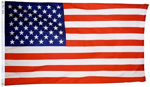 Annin Flagmakers Nylon American Flag - 5x8 ft (Model 2557) 100% Made in USA