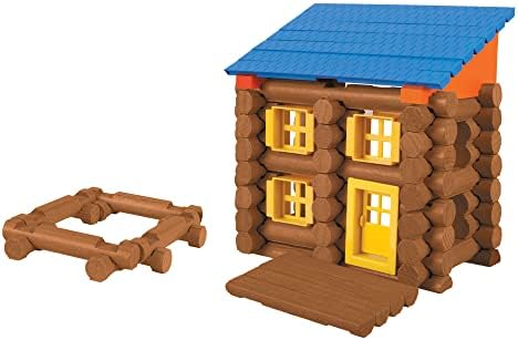 LINCOLN LOGS – Oak Creek Lodge – 137 Pieces - Real Wood Logs-Ages 3+ - Best Retro Building Gift Set for Boys/Girls – Creative Construction