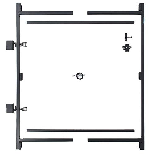 Adjust-A-Gate Steel Frame Anti Sag Adjustable, 60 inches to 96 inches, 2 Pack, with Gate Building Kit, 36 inches to 60 inches