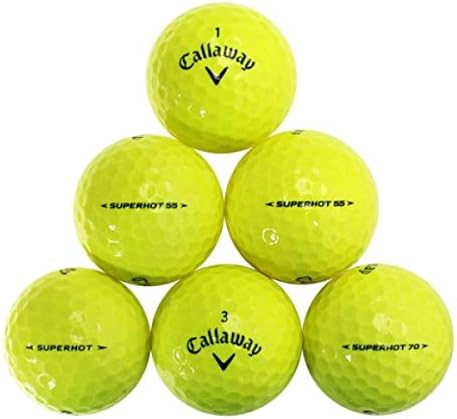50 Mixed Brands - Yellow Golf Balls - Near Mint