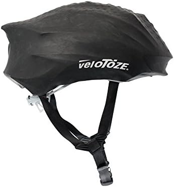 veloToze Cycling Helmet Cover, fits Most Bike Helmets - Keeps Wind, rain and Sun Away from Head; Bright Colors for Visibility