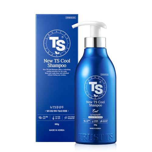 TS New TS Cool Shampoo | Cooling Korean Shampoo with Mint & Tea Tree Oil | Hair Loss Care with Dexpanthenol