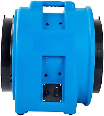 MOUNTO 16-Inch Axial Blower Exhaust Fan - 1HP, 5000 CFM, 200pa, Durable, Stackable, Ductable for Efficient Ventilation