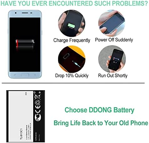 Battery TLi013C1 for TracFone Alcatel My Flip Myflip A405DL Replacement