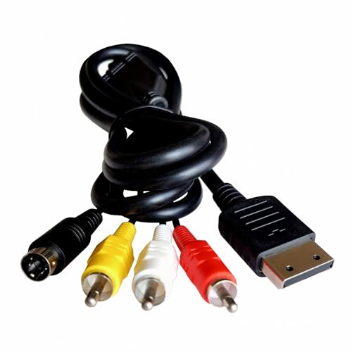 6FT S-Video Composite AV Cable Compatible with Sega Dreamcast | 6FT Plug and play S-Video AV cable Compatible with Sega Dreamcast DC128. Luma/chroma