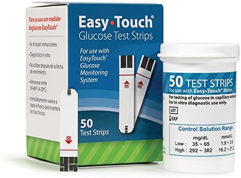 Easy Touch Glucose Test Strips (50ct) | Compatible with EasyTouch Glucose Monitoring System