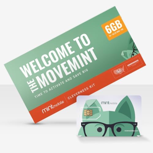 $15/mo. Mint Mobile Phone Plan with 6GB of 5G-4G LTE Data + Unlimited Talk & Text for 3 Months (3-in-1 SIM Card)